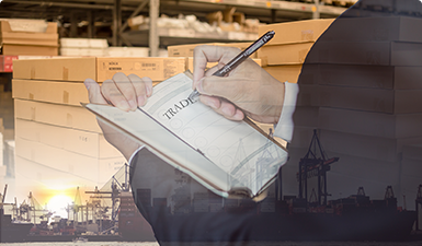 貨物到港，海關(guān)方形